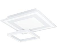 Lámpara de techo moderna Savatarila-Z, acero blanco, 4 luces LED integradas, 2,7W