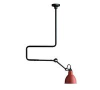 Lámpara de Techo N312 en Negro Mate y Rojo