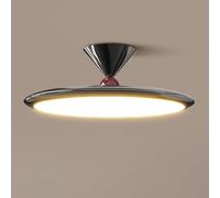 Lámpara de Techo para Dormitorio, Lámpara de Techo Interior Estilo Crema, Modernas Lámparas de Techo Led con Pantalla Acrílica para Sala de Estar, Comedor, Pasillo, Iluminación de Techo Rede Metal/Osc
