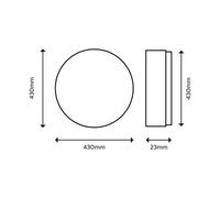 Lámpara de techo Philips SuperSlim 2700K Ø42cm blanco