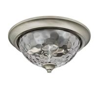 Lámpara De Techo Plana 2 X E27 40 W Westinghouse BASSET 33 Cm Estaño
