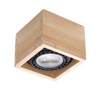 Sollux Lighting Quatro lámpara de techo 1x40 W madera SL.0915