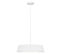 Lámpara De Techo Redonda Blanca Y Dorada Ø48,5cm Moderna Para Sala Y Comedor