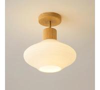 Lámpara de Techo Semiempotrada para Pasillo, Lámpara de Techo Moderna de Montaje Bajo Techo, Iluminación Interior de Techo, Lámparas de Techo Nórdicas Modernas para Porche, Pasillo Y Dormitorio./Natur
