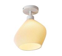 Lámpara de Techo Semiempotrada para Pasillo, Lámpara de Techo para Recibidor con Pantalla en Forma de Flor, Lámpara de Entrada, Lámparas de Techo Modernas para Porche O Pasillo./B