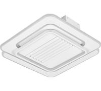 OSRAM Lámpara de techo/ventilador cuadrada, 55 W, CCT, IP20 para uso interior, blanca, regulable