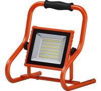 OSRAM luz de trabajo a batería R-Stand 20W 4000K naranja con carcasa de aluminio, protección IP44, para renovación, sótano y garajes