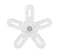 Lámpara de ventilador de techo con efecto de , 6 velocidades de | Ventilador de techo LED de 3 colores regulables de 12 pulgadas para sala de estar, dormitorio, cocina, garaje, cobertizo