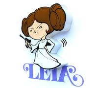 Lámpara decorativa pared 3d star wars mini leia