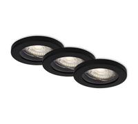 Lámpara empotrable LED Di-Ka modelo Kowali, juego de 3 unidades, color mate, diámetro de 8,5 cm, 4,7 W, luz blanca cálida