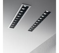 Lámpara empotrable LED Ideal Lux Lika, modelo Fi10, con aro de acabado blanco o gris, referencia 206233