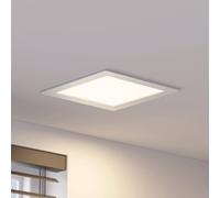 Lámpara empotrable LED Prios Helina, plata, 22 cm, 24 W, atenuable
