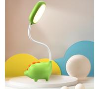 Lámpara Escritorio Dinosaurio para Niños, Flexo Escritorio Niño, Lámpara de Escritorio Recargable por USB Interruptor Táctil LED Flexo Infantil, Adecuado para Salones Y Dormitorios Infantiles