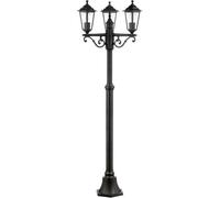 Lámpara exterior CARLEEN, de 3 luces, 200x61 cm, metal/vidrio , IP44