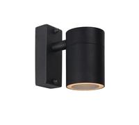 Lámpara Exterior de Pared Acero Negro Terraza IP44 GU10 H:11CM Jardín