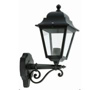Lámpara Exterior Estilosa Negra Rústica De Aluminio IP44 E27 RENITA