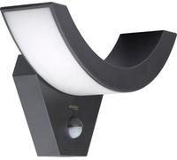Lámpara exterior LED Oktaplex con sensor de movimiento, IP54, 230V. Lámpara de pared LED de 3000K (blanco cálido) para exteriores. Modelo Lima, color antracita