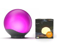 Lámpara exterior LED Steinel Sphera, 24V, diámetro 40 cm, color blanco, con luz de color blanco cálido a blanco neutro