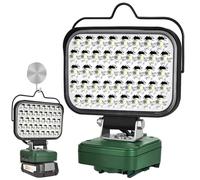 Lámpara GZYZ para batería PBA de 18 V de Bosch Home and Garden, luz de trabajo inalámbrica LED portátil de 126 W 5800 LM, foco de inundación para construcción con USB y tipo C para acampar, garajes