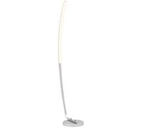 Lámpara HOMCOM con base para salón, lámpara LED de estilo contemporáneo con 3 niveles de brillo, interruptor de pie