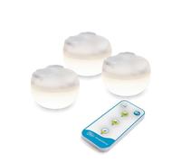 Lámpara LED 3er Set Con Batería Gancho Imán Ø 6,5cm Mando Regulador IP54