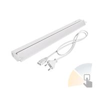 ledscom.de Lámpara LED bajo armario LIWO 58cm, con cable de conexión, orientable, 958lm, blanco cálido/blanco