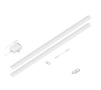 Lámpara LED bajo armario SIRIS blanco mate con detector de movimiento plano