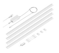 Lámpara LED bajo armario SIRIS blanco mate con regulador táctil plano 90cm c/u