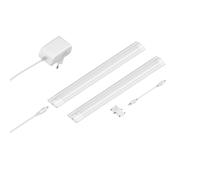 Lámpara LED bajo armario SIRIS blanco mate plano 30cm c/u 368lm blanco cálido