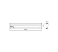 Lámpara LED bajo mueble recargable OSRAM LINEAR MOBILE, 20 cm Sensor USB
