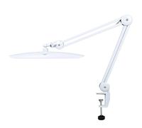 Lámpara LED de escritorio para tareas, lámpara de extensiones de pestañas con brazo oscilante de Metal de 19 pulgadas, 117 Uds. LED para manualidades de uñas, lámpara de trabajo con cabezal de lectura