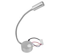 Lámpara LED de Lectura 3W - Aplique de Pared con Brazo Flexible 360° y Cuello de Cisne - Luz Cálida con Interruptor para Cabecero de Cama, Dormitorio o Estudio - Aluminio Moderno