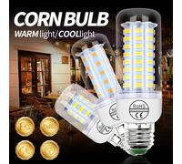Lámpara LED de maíz E27/E26, bombilla E14 AC 220V GU10, lámpara B22, iluminación de ahorro de energía para el hogar y la sala de estar, G9, blanco frío/cálido, 240V Warm White