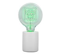 Lámpara LED de neón decorativa de Minecraft Creeper - Bombilla de vidrio E27, regalo oficial para gamers, ideal para dormitorios, casas y salas de juegos - Paladone