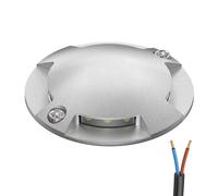 Lámpara LED de suelo RUNDA para exteriores IP67 4 luces redondas de aluminio