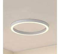 Lámpara LED de techo Lucande Neor, blanca, Ø 60 cm, CCT, atenuable