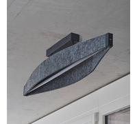 Lámpara LED de techo OSRAM Decor Flat Felt, gris, fieltro, 3000 K