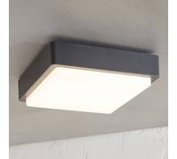 lámpara LED de techo para exterior Lindby Nermin, 22 cm, IP65, angular