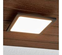 Lámpara LED de techo para exterior Lucande Mabella, 23 cm, antracita