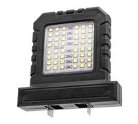 Lámpara LED de trabajo con 96 ledes, doble cara, compatible con baterías de iones de litio de 20 V-21 V (20,5-40,5 mm), 14 W, ajustable para herramientas, camping, reparación (negro)