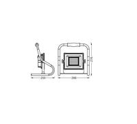 Lámpara LED de trabajo recargable OSRAM, 20 W, naranja, IP44, 4000 K