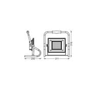 Lámpara LED de trabajo recargable OSRAM, 30 W, naranja, IP44, 4000 K