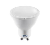Lámpara LED GTV foco GU10 3000K blanco cálido - sin parpadeo, duradera - para iluminación LED en casa y oficina