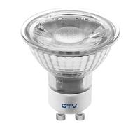 Lámpara LED GTV foco GU10 6400K luz fría, brillante - sin parpadeo, duradera - para iluminación LED en casa, oficina y taller