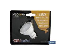 Lámpara led gu-10 5w 110º 400lm 5000k