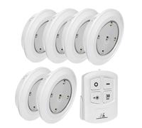 Lámpara LED Lámparillas Techo Cocina Mando Pilas Bateria Iluminación Foco 6pzs