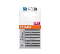 OSRAM LED Lámpara LED especial en forma de lágrima, transparente, multicolor, 2,8 W, 250 lm, 2700 K para luz blanca cálida, casquillo E14, 26 mm de diámetro regulable.