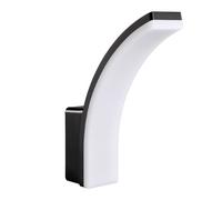 Maclean MCE511 Aplique LED, Iluminación de Pared para Interior y Exterior, Lámpara 20W, IP65 Resistente al Agua, 2750lm, Blanco Neutro 4000K, Rango de Detección: máx. 10m (Negro)