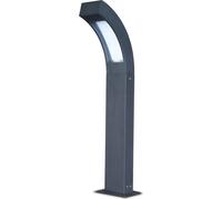 Lámpara LED para jardín de 6,4W, 300 lúmenes, luz blanca cálida, IP44, resistente al agua, para uso exterior, tipo farola, modelo: Futura, color