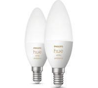 Lámpara LED Philips Hue E14, set de 2 unidades, 5,2W, 470lm, luz blanca ajustable